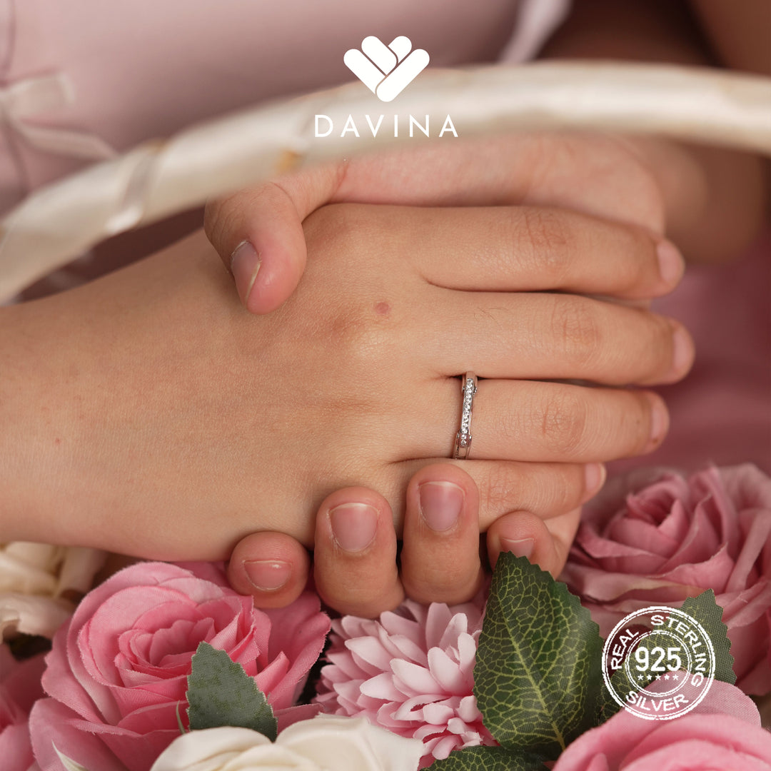 Cincin perak DAVINA untuk simbol janji