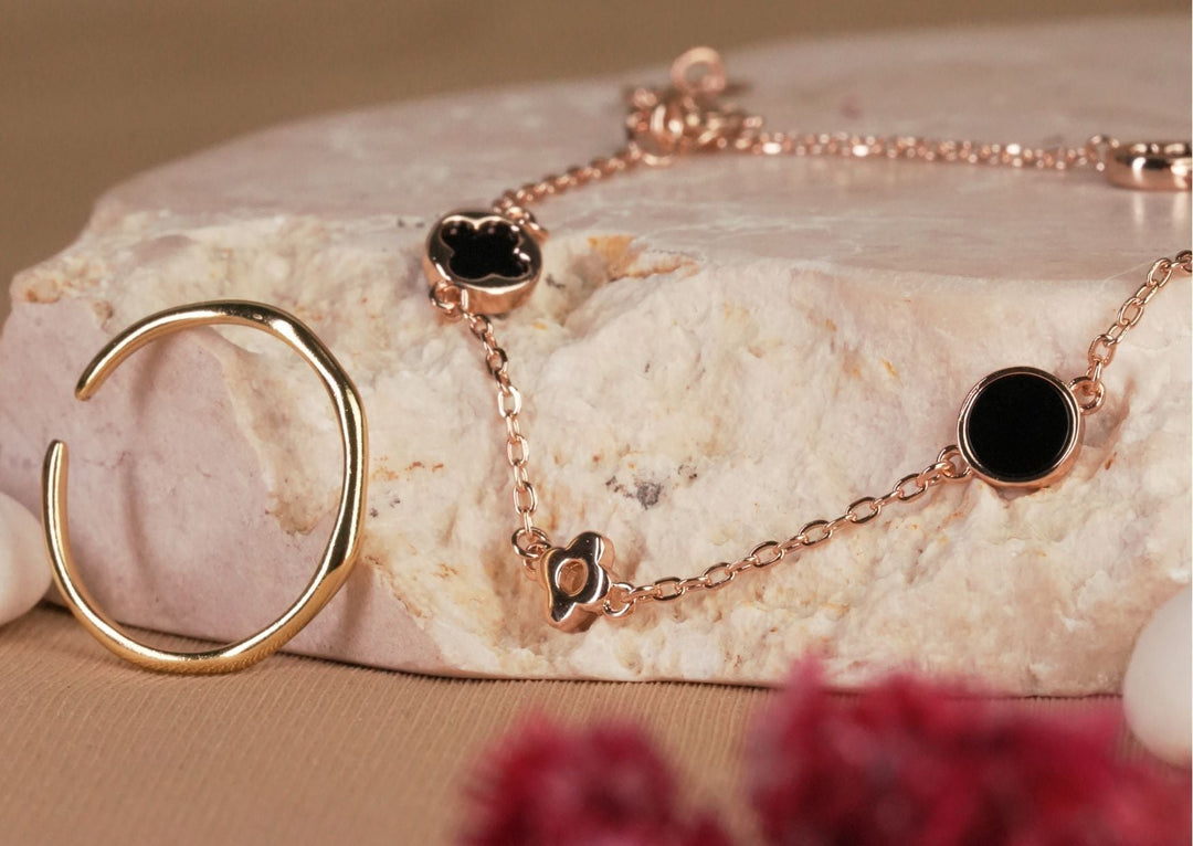 Perhiasan Perak Warna Rosegold DAVINA Jewelry