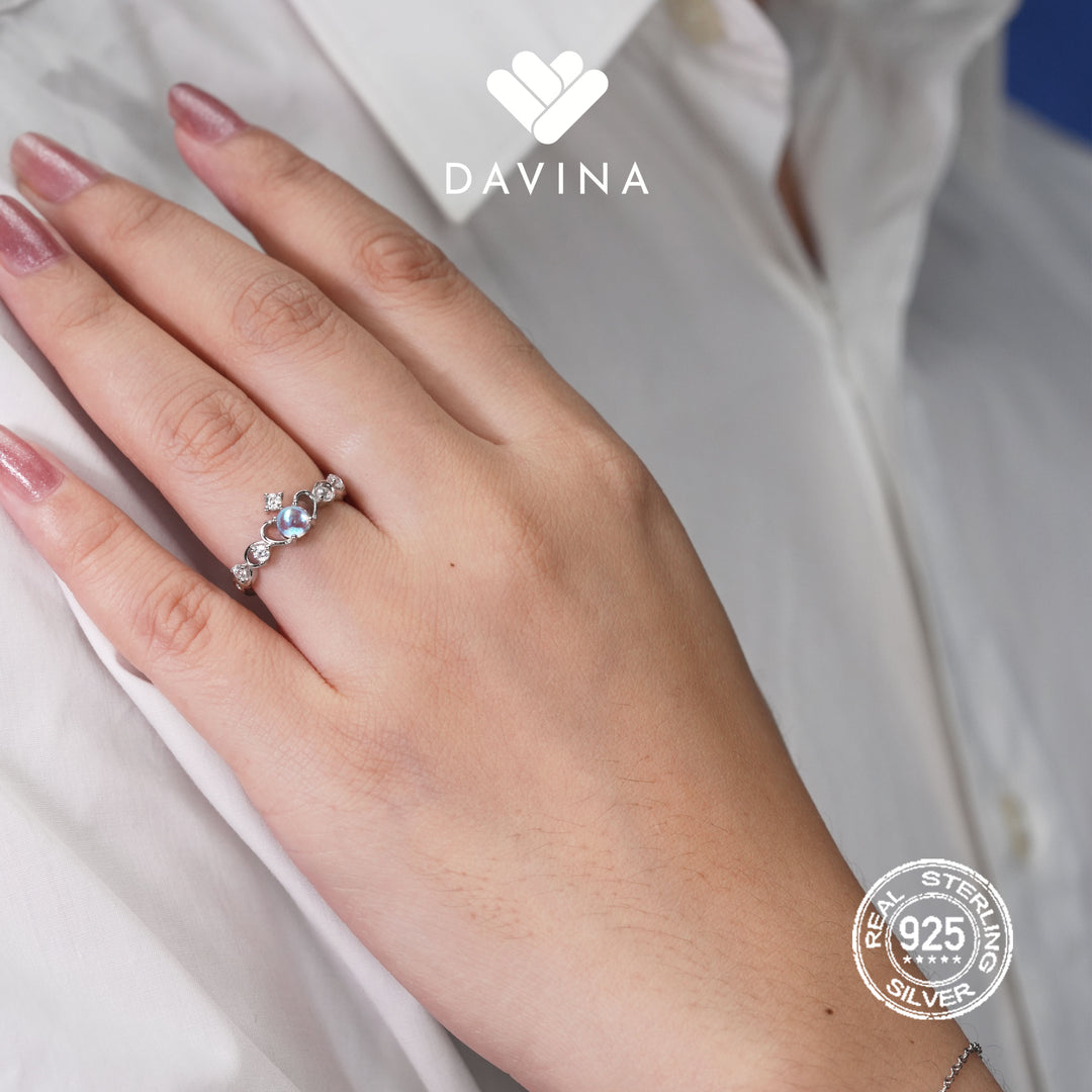 DAVINA Couple Jerome Jessica Rings Sterling Silver 925