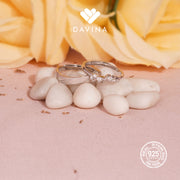 DAVINA Couple Andrew Alica Rings Silver Color S925