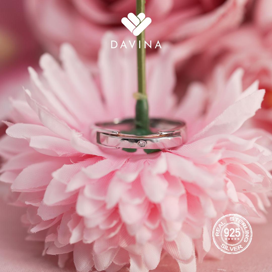 DAVINA Couple David Devanie Rings Sterling Silver 925