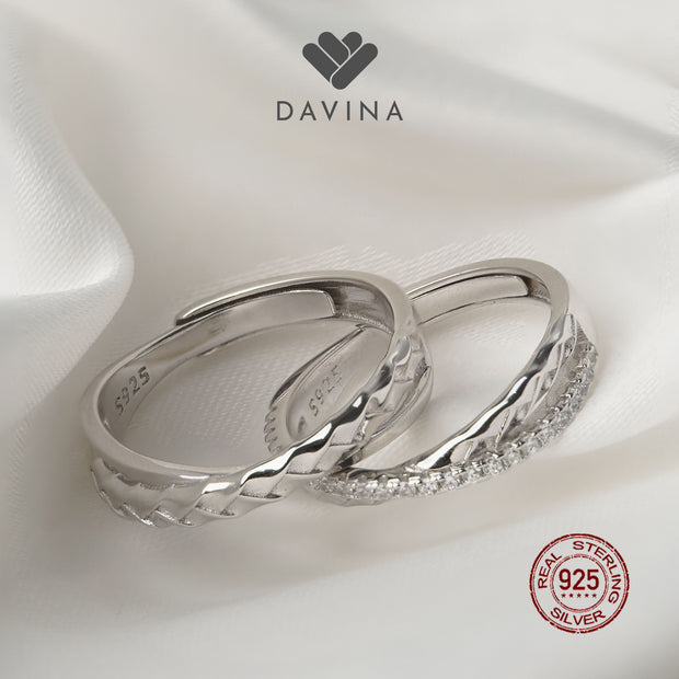 DAVINA Couple Frank Fierra Rings Sterling Silver 925