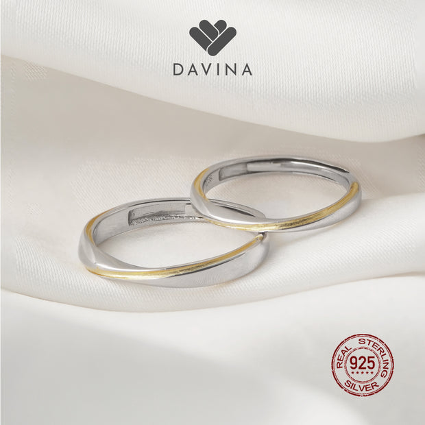 DAVINA Couple Kenth Barby Rings Sterling Silver 925