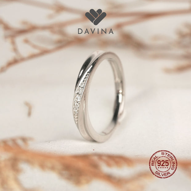 DAVINA Couple Evan Zeline Rings Sterling Silver 925