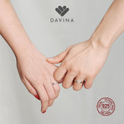 DAVINA Couple Evan Zeline Rings Sterling Silver 925