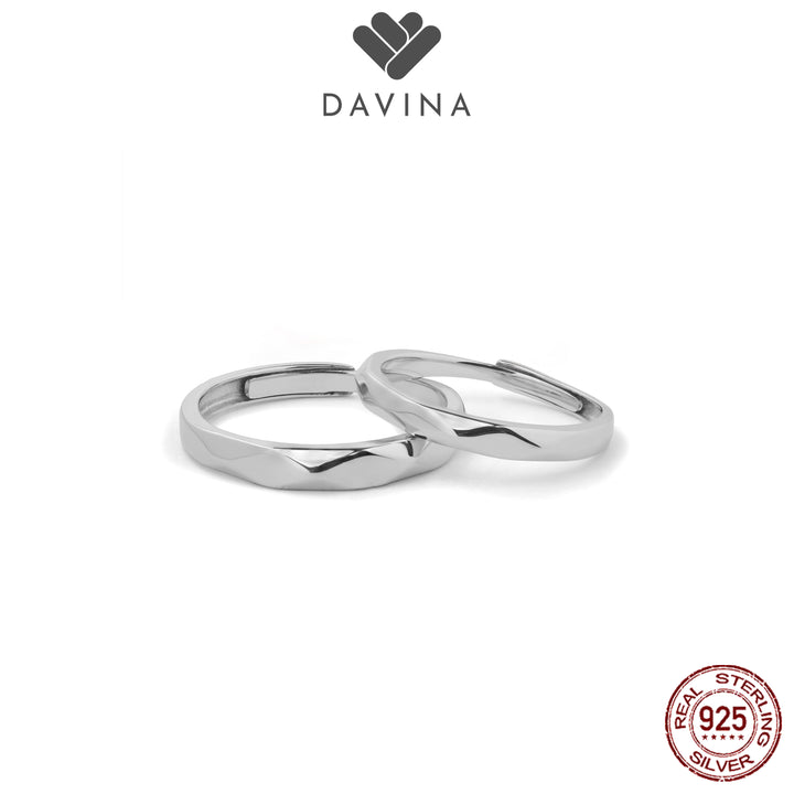 DAVINA Couple Cellos Clerines Rings Sterling Silver 925
