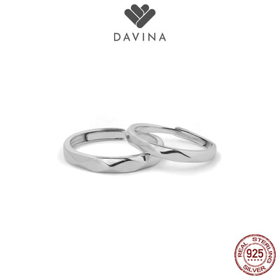 DAVINA Couple Cellos Clerines Rings Sterling Silver 925