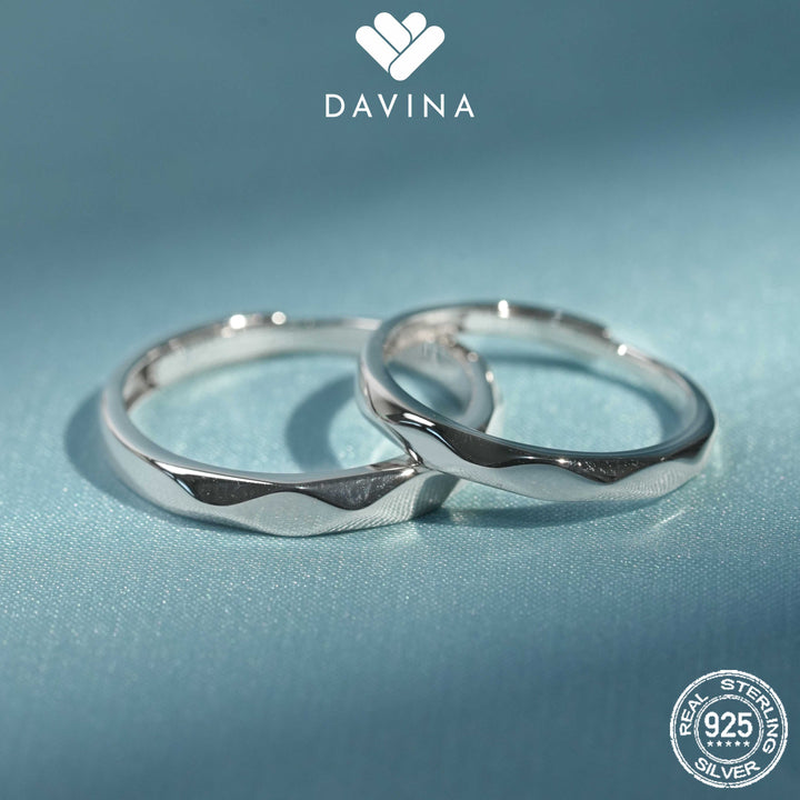 DAVINA Couple Cellos Clerines Rings Sterling Silver 925