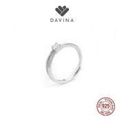 DAVINA Couple Prince Belle Rings Sterling Silver 925