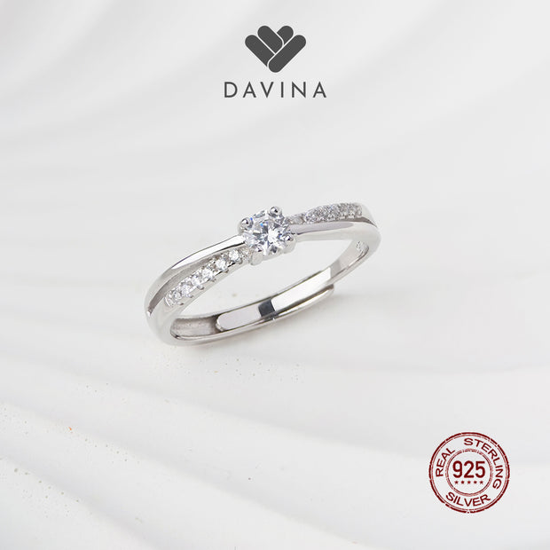 DAVINA Couple Prince Belle Rings Sterling Silver 925