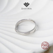 DAVINA Couple Prince Belle Rings Sterling Silver 925