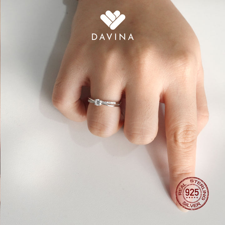DAVINA Ladies Belle Ring Sterling Silver 925