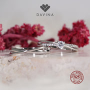 DAVINA Couple Prince Belle Rings Sterling Silver 925