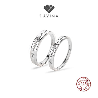 DAVINA Couple Kevin Keila  Rings Sterling Silver 925