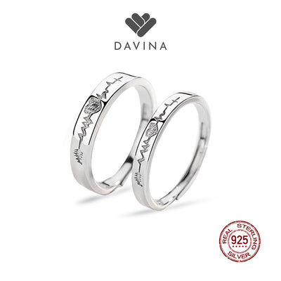 DAVINA Couple Kevin Keila  Rings Sterling Silver 925