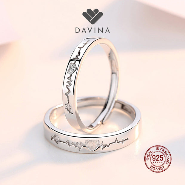 DAVINA Couple Kevin Keila  Rings Sterling Silver 925