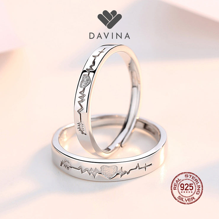 DAVINA Couple Kevin Keila  Rings Sterling Silver 925