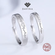 DAVINA Couple Kevin Keila  Rings Sterling Silver 925