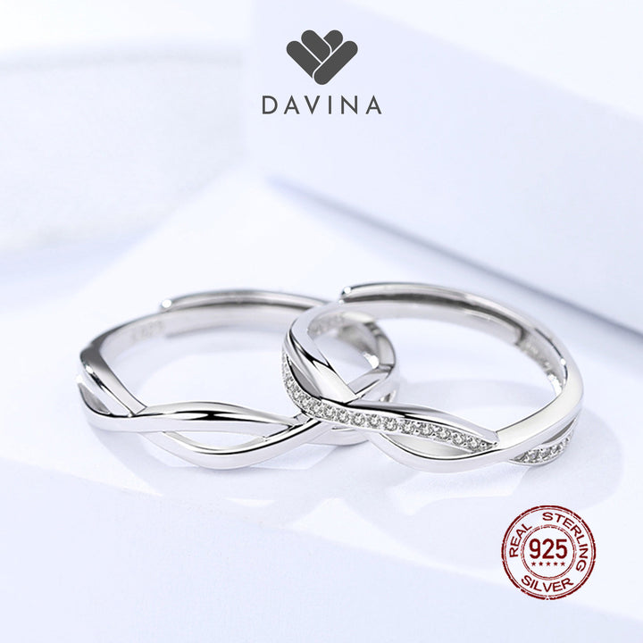 DAVINA Couple Sofyan Sierly Rings Sterling Silver 925