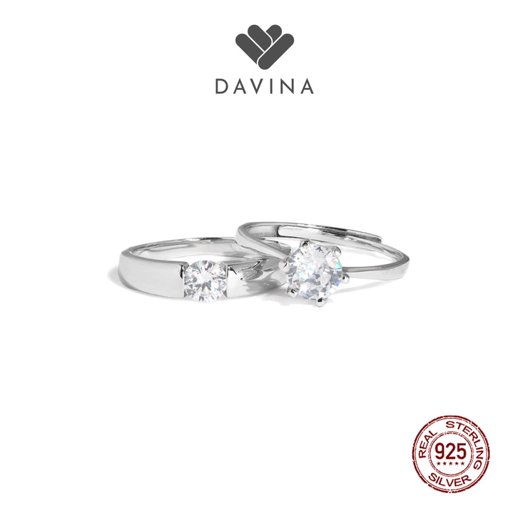 DAVINA Couple Gilang Felycia Rings Sterling Silver 925