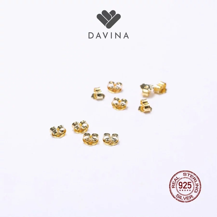 DAVINA Butterfly Earring Backs Scrolls S925
