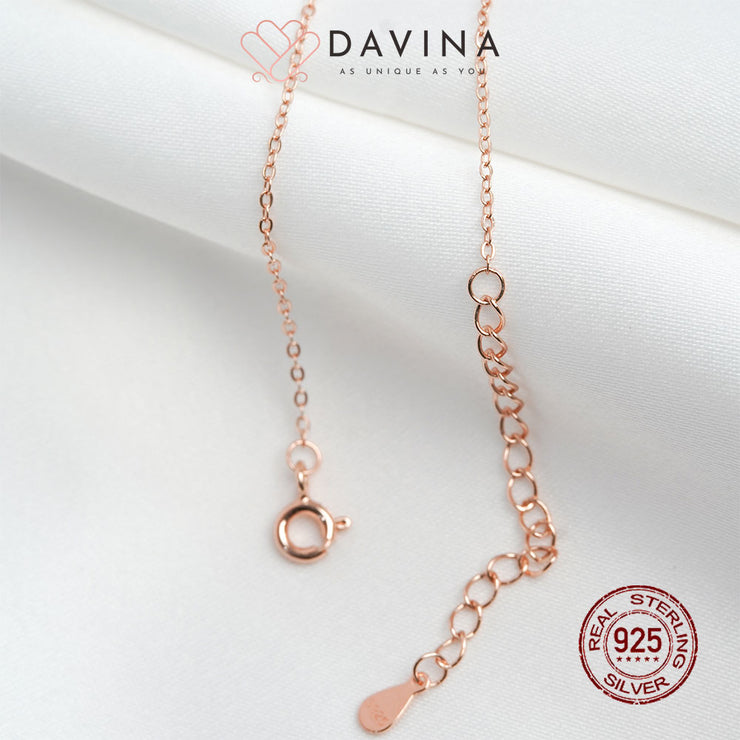 DAVINA Ladies Moonlight Bracelet Rose Gold Plated Sterling Silver 925