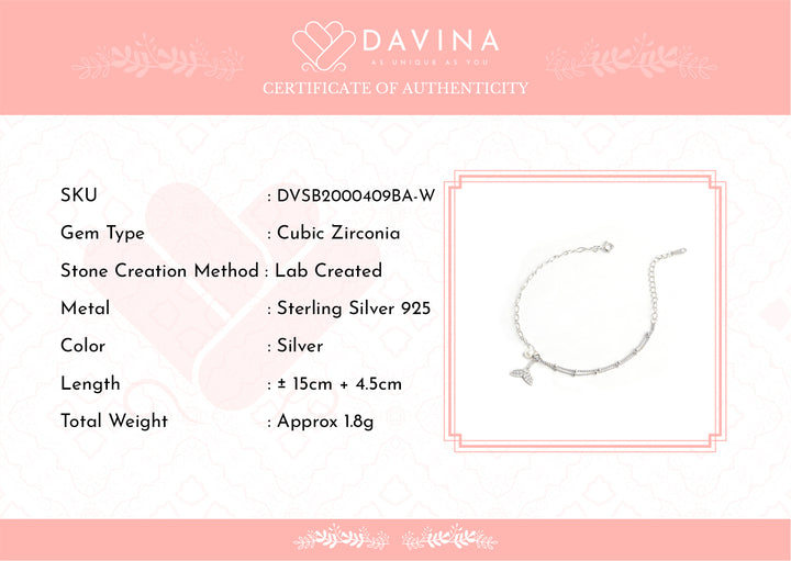 DAVINA Ladies Camilo Bracelet Sterling Silver 925