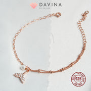 DAVINA Ladies Camilo Bracelet Rose Gold Color Sterling Silver 925