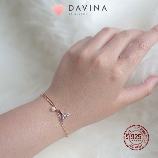 DAVINA Ladies Camilo Bracelet Rose Gold Color Sterling Silver 925