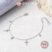 DAVINA Ladies Christ Bracelet Sterling Silver 925