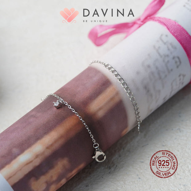 DAVINA Ladies Christ Bracelet Sterling Silver 925