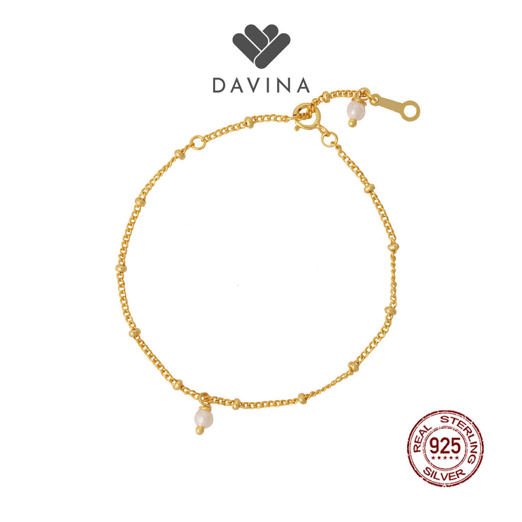 DAVINA Ladies Miyae Bracelet Gold Color Sterling Silver 925