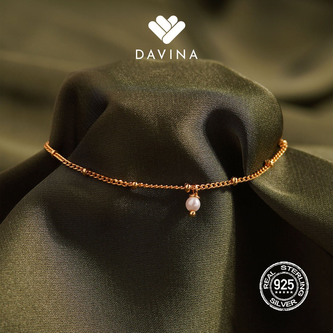 DAVINA Ladies Miyae Bracelet Gold Color Sterling Silver 925