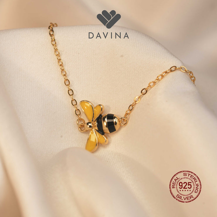 DAVINA Ladies Quinby Bracelet Gold Color Sterling Silver 925