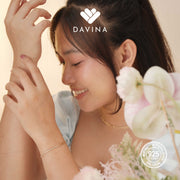 DAVINA Ladies Leonax Bracelet Gold Color Sterling Silver 925