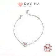 DAVINA Ladies Beary Bracelet Silver Color S925