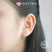 DAVINA Ladies Charemon Earrings Sterling Silver 925