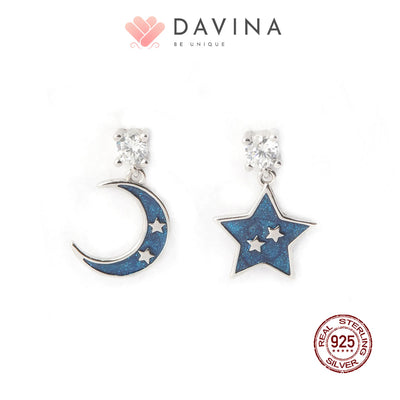 DAVINA Ladies Charemon Earrings Sterling Silver 925