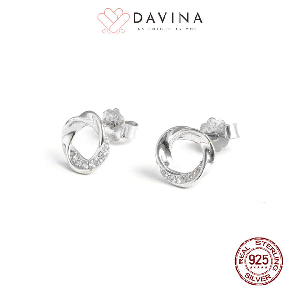 DAVINA Ladies Ezra Earrings Sterling Silver 925