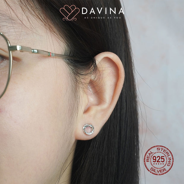 DAVINA Ladies Ezra Earrings Sterling Silver 925