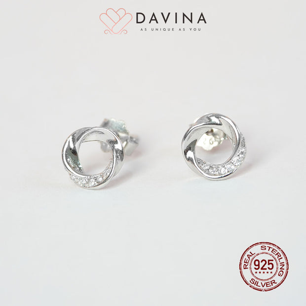 DAVINA Ladies Ezra Earrings Sterling Silver 925