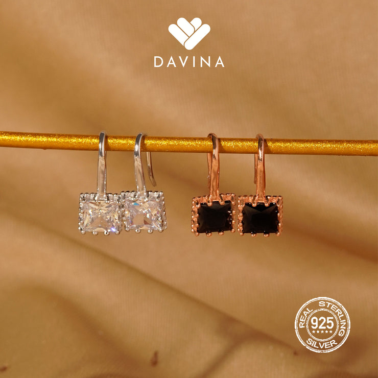 DAVINA Ladies Merlina Earrings Rose Gold Color Sterling Silver 925