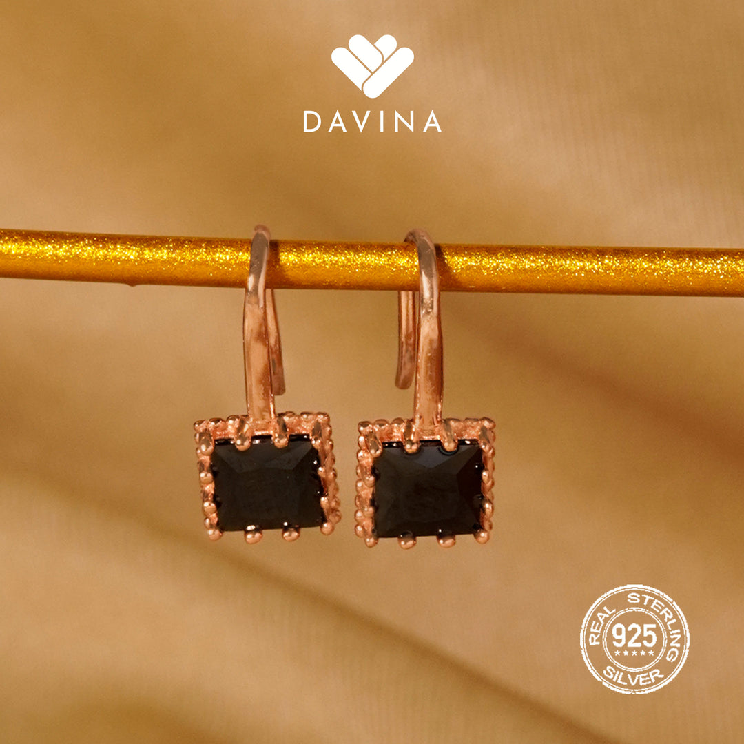 DAVINA Ladies Merlina Earrings Rose Gold Color Sterling Silver 925