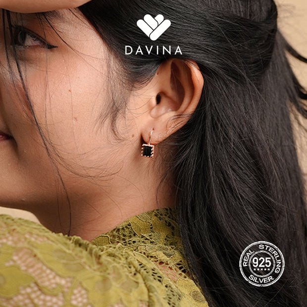 DAVINA Ladies Merlina Earrings Rose Gold Color S925