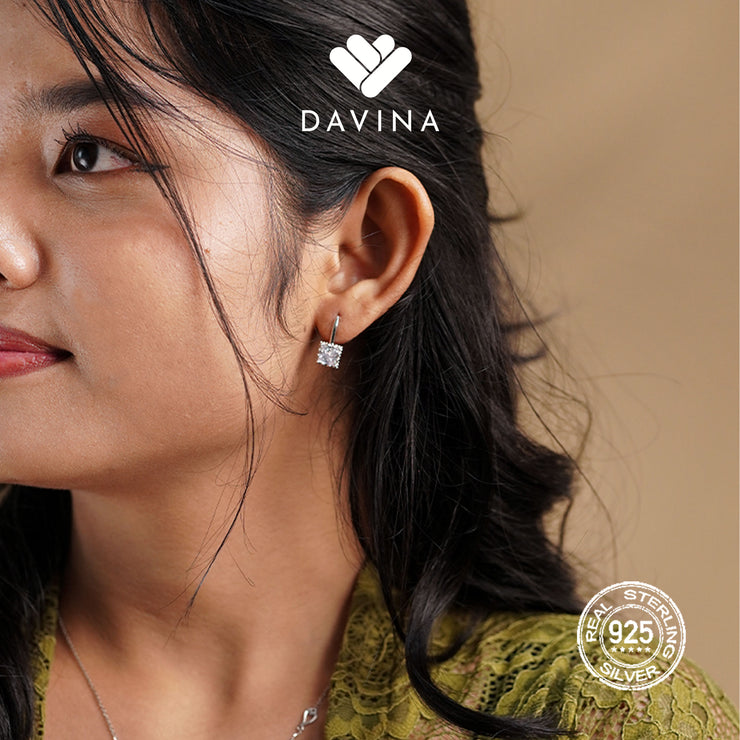 DAVINA Ladies Merlina Earrings Silver Color S925