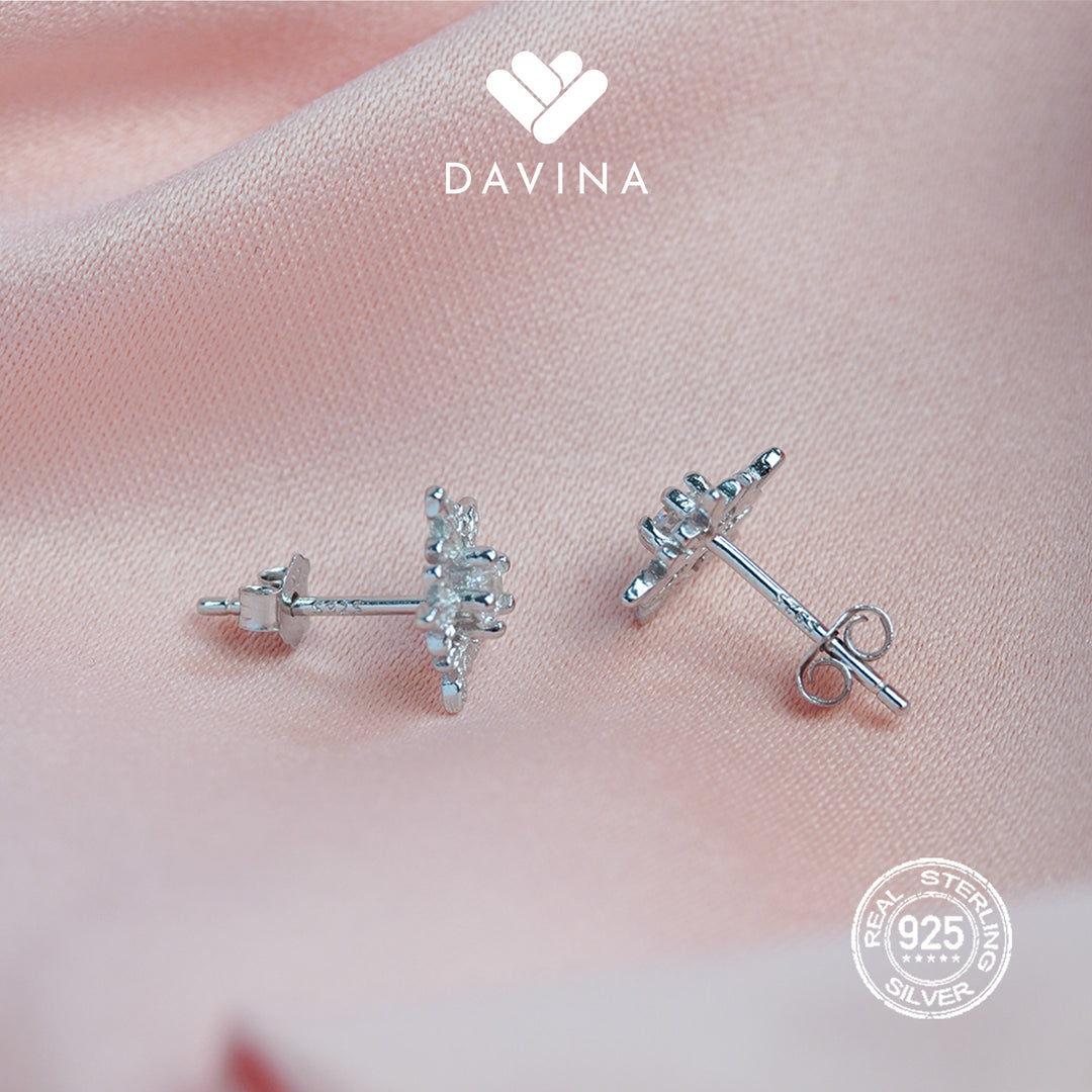 DAVINA Ladies Stella Earrings Sterling Silver 925
