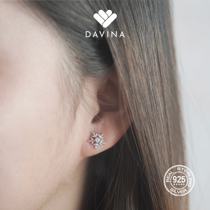 DAVINA Ladies Stella Earrings Sterling Silver 925