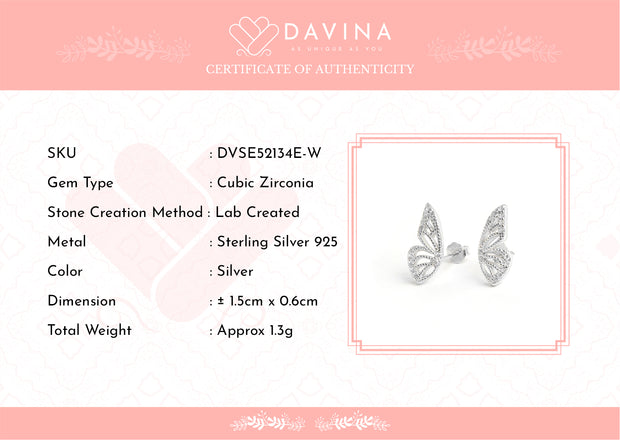 DAVINA Ladies Kyara Earrings Sterling Silver 925