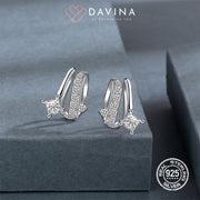 DAVINA Ladies Linda Earrings Sterling Silver 925