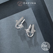 DAVINA Ladies Linda Earrings Sterling Silver 925